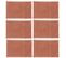 Lot De 6 Sets De Table Maha En Coton - Longueur 45 Cm X Largeur 30 Cm - Rouge Terracotta