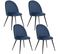 Lot De 4 Chaises Slano - Bleu Encre