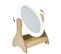 Miroir Inclinable Bella Pour Coiffeuse - Blanc Et Beige