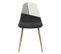 Lot De 4 Chaises Patchwork First - Noir Et Blanc