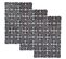 Lot De 3 X 2 Stickers Mosaic 20 X 30 Cm - Noir