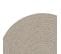 Lot De 6 Sets De Table Rond En Coton Alana - Diam. 38 Cm - Beige