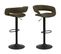 Lot De 2 Tabourets De Bar En Tissu Et Métal- Vert