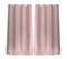 Lot De 2 Rideaux Unis Occultants Avec Oeillets - 140 X 240 Cm - Rose