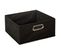 Lot De 12 Boites De Rangement En Tissu L.31 X H. 15 Cm - Noir