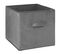 Lot De 2 Cubes De Rangement En Tissu L.31 X H. 15 Cm - Gris Foncé Chiné