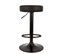 Lot De 2 Tabourets De Bar Mumford Hauteur Réglable En Similicuir - Noir