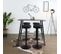 Lot De 2 Tabourets De Bar Mumford Hauteur Réglable En Similicuir - Noir