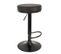 Lot De 2 Tabourets De Bar Mumford Hauteur Réglable En Similicuir - Noir