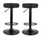 Lot De 2 Tabourets De Bar Mumford Hauteur Réglable En Similicuir - Noir