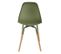 Lot De 4 Chaises Scandinave Phenix En Polypropylène Et Métal - Vert