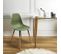 Lot De 4 Chaises Scandinave Phenix En Polypropylène Et Métal - Vert