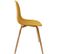 Lot De 4 Chaises Scandinave Phenix En Polypropylène Et Métal - Jaune Moutarde