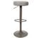 Lot De 2 Tabourets De Bar Mumford Hauteur Réglable En Similicuir - Gris