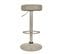 Lot De 2 Tabourets De Bar Mumford Hauteur Réglable En Similicuir - Gris