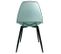 Lot De 4 Chaises Scandinave Transparentes Et Pieds En Métal - Vert