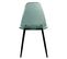 Lot De 4 Chaises Scandinave Transparentes Et Pieds En Métal - Vert