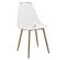 Lot De 4 Chaises Thao En Polycarbonate - Transparent Et Beige