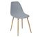 Lot De 4 Chaises Thao En Polypropylène Et Fer - Gris