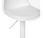 Lot De 2 Chaises De Bar Aiko En Polypropylène Ajustable - Blanc