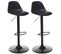 Lot De 2 Chaises De Bar Aiko En Polypropylène Ajustable - Noir