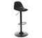 Lot De 2 Chaises De Bar Aiko En Polypropylène Ajustable - Noir