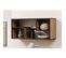 Etagère Murale 3 Niches En Mdf Et Métal - L.95cm X P.35cm X H.45cm - Beige Et Noir