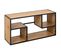 Etagère Murale 3 Niches En Mdf Et Métal - L.95cm X P.35cm X H.45cm - Beige Et Noir