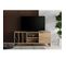 Meuble TV Avec Multi-rangements En Panneaux De Particules - Beige