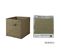 Lot De 12 Cubes De Rangement Pliables En Polypropylène Avec Poignée - 30x30x30cm - Vert Olive