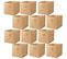 Lot De 12 Cubes De Rangement Pliables En Tissus Avec Poignée - 30x30x30cm - Rose Pêche