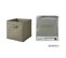 Lot De 12 Cubes De Rangement Pliables En Tissus Avec Poignée - 30x30x30cm - Taupe