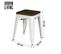 Tabouret Vintage Liv H46 Cm - Blanc Mat