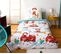 Parure De Lit Enfant Pompier - 100% Coton Adouci 57 Fils - 140 X 200 Cm