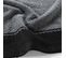 Drap De Douche Saraso - Eponge Jacquard 450 G/m² - 70 X 130 Cm - Anthracite