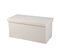 Banc De Rangement Pliable Kube Revêtement Bouclette - Blanc Crème