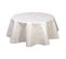 Nappe En Toile Cirée Ronde Vitali - Diam. 135 Cm - Beige Nacré