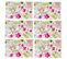 Lot De 6 Sets De Table Chloris - 28 X 43 Cm - Rose