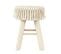 Tabouret Bohème - Hauteur 40 Cm - Beige