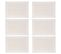 Lot 6x Set De Table Rect - 50 X 35 Cm - Beige