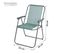 Chaise De Camping Pliable - Bleu Gris