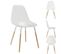 Lot De 4 Chaises Scandinaves Phenix En Plastique Et Métal - Transparent