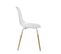 Lot De 4 Chaises Scandinaves Phenix En Plastique Et Métal - Transparent