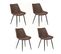 Lot De 4 Chaises Olwen - Marron