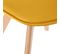 Lot De 4 Chaises Design Scandinave Baya - Jaune