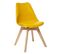 Lot De 4 Chaises Design Scandinave Baya - Jaune