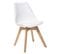 Lot De 4 Chaises Design Scandinave Baya - Blanc