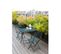 Lot De 4 Chaises De Jardin Pliables En Métal Greensboro - Bleu Canard