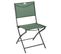 Lot De 4 Chaises De Jardin Pliables Modula - Vert Olive Et Gris Graphite