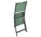 Lot De 4 Chaises De Jardin Pliables Modula - Vert Olive Et Gris Graphite